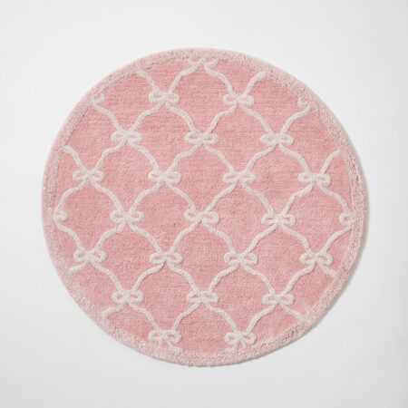 Jiggle & Giggle Pink Bow Kids Rug