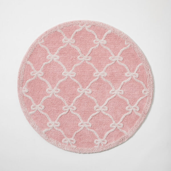 Jiggle & Giggle Pink Bow Kids Rug