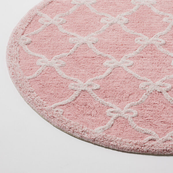 Jiggle & Giggle Pink Bow Kids Rug