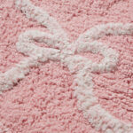 Jiggle & Giggle Pink Bow Kids Rug