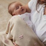 Jiggle & Giggle Pink Bow Muslin Wrap