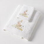 Jiggle & Giggle Farm Friends Bath Towel & Face Washer in Organza Bag