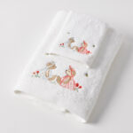 Jiggle & Giggle Bear Adventures Bath Towel & Face Washer in Organza Bag