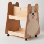 Jiggle & Giggle Corgi Wooden Storage Trolley