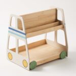 Jiggle & Giggle Bus Double-Sided Kids Bookshelf