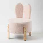 Jiggle & Giggle Bunny Bouclé Kids Chair - Pink