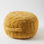 Jiggle & Giggle Plush Kids Pouf - Mustard