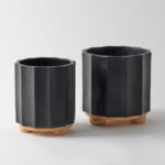 Arlo Planter Pot Set of 2 - Black