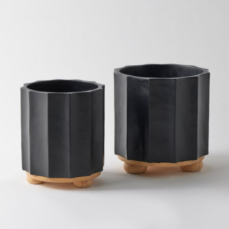 Arlo Planter Pot Set of 2 - Black