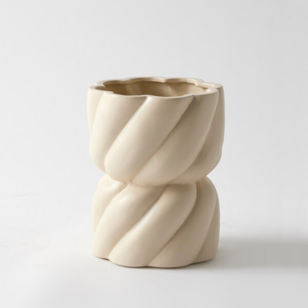 Arco Planter Pot Large - Beige