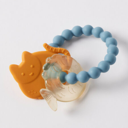 Jiggle & Giggle Hungry Kitty Silicone Teether
