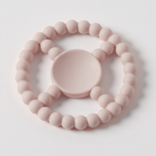 Jiggle & Giggle Beaded Silicone Teether - Pink