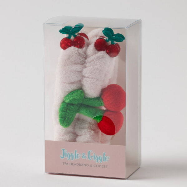 Jiggle & Giggle Kids Spa Headband & Hair Clip CDU 12pcs/3 Asst