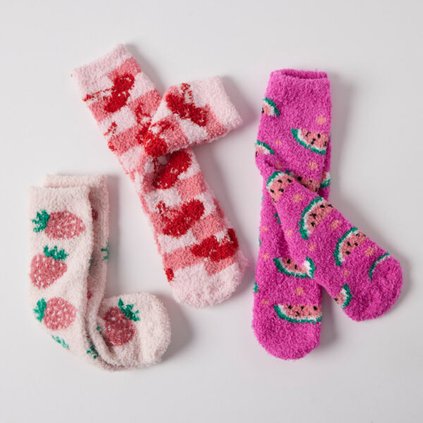 Jiggle & Giggle Fruit Socks CDU 12pcs/3 Asst