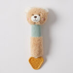 Jiggle & Giggle Hugglies Teddy Bear Squeaker With Teether - Blue