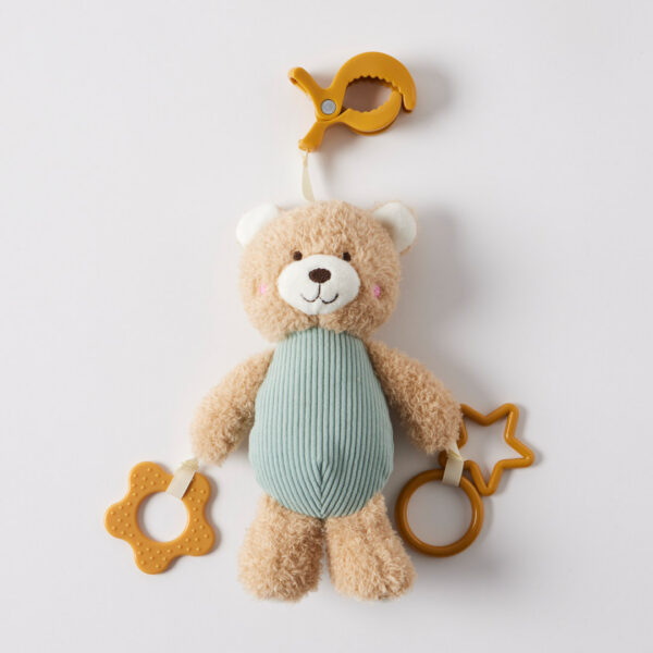 Jiggle & Giggle Hugglies Teddy Bear Clip-On Toy - Blue