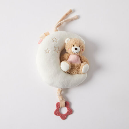 Jiggle & Giggle Hugglies Musical Teddy Bear On Moon - Pink
