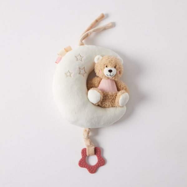 Jiggle & Giggle Hugglies Musical Teddy Bear On Moon - Pink