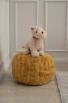 Jiggle & Giggle Plush Kids Pouf - Mustard