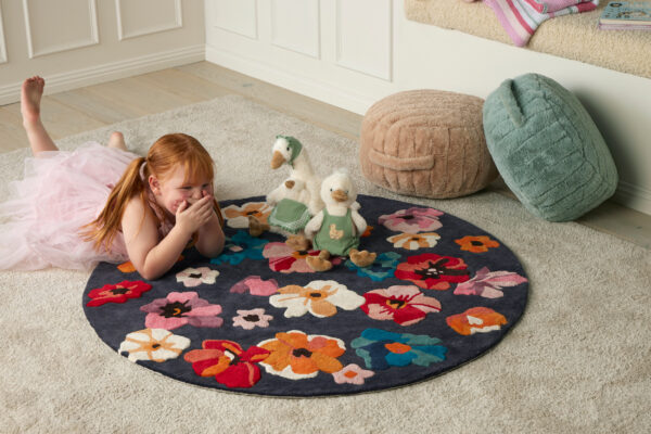 Jiggle & Giggle Petal Mosaic Tufted Kids Rug