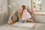 Jiggle & Giggle Plush Kids Pouf - Mustard