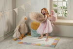 Jiggle & Giggle Plush Kids Pouf - Blush