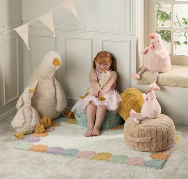 Jiggle & Giggle Pastel Border Kids Rug