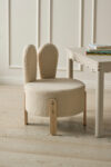 Jiggle & Giggle Bunny Bouclé Kids Chair - Cream