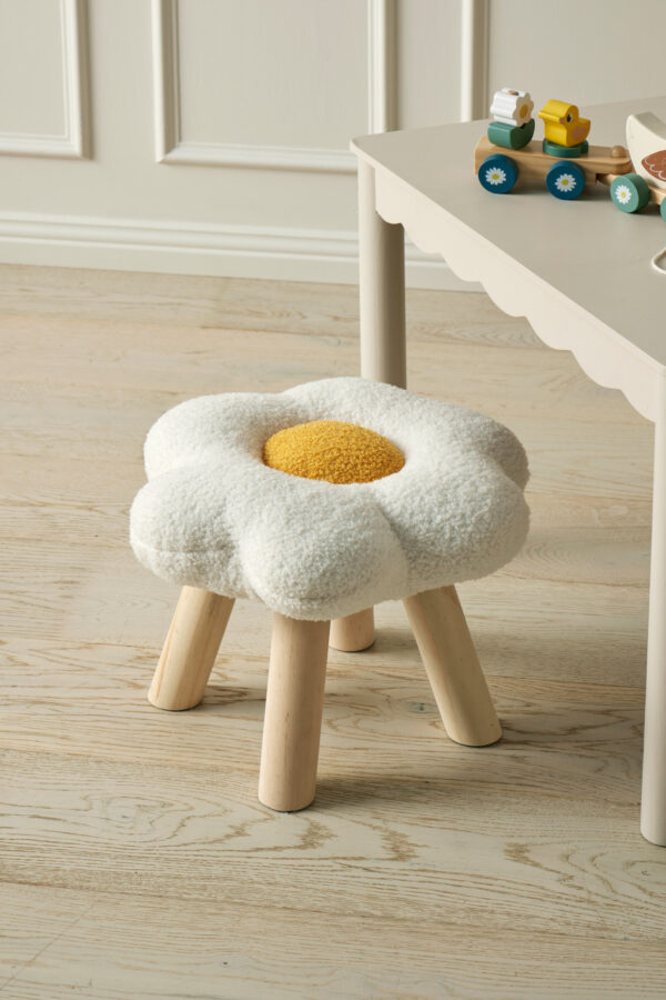 Jiggle & Giggle Sunny Side Up Bouclé Kids Stool