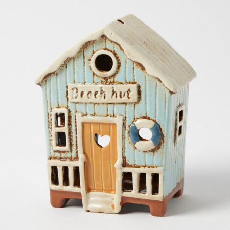 Beach Hut Tealight Holder