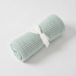 Jiggle & Giggle Cotton Cellular Blanket - Green