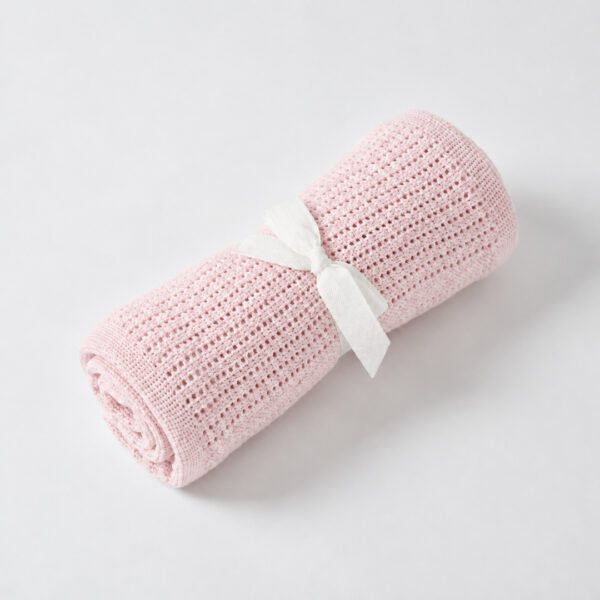 Jiggle & Giggle Cotton Cellular Blanket - Pink
